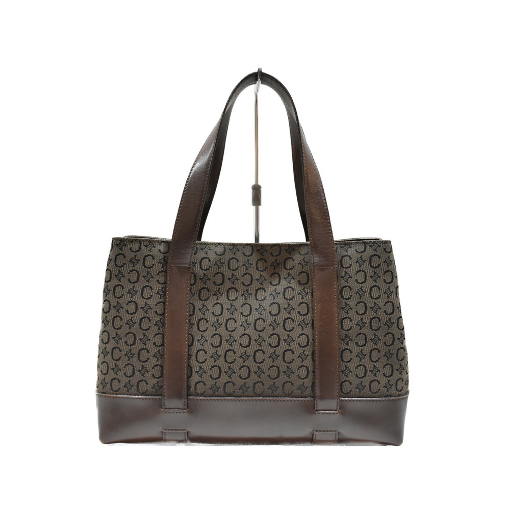 CELINE handbag brown canvas leather everyday bag - Picture 2 of 7
